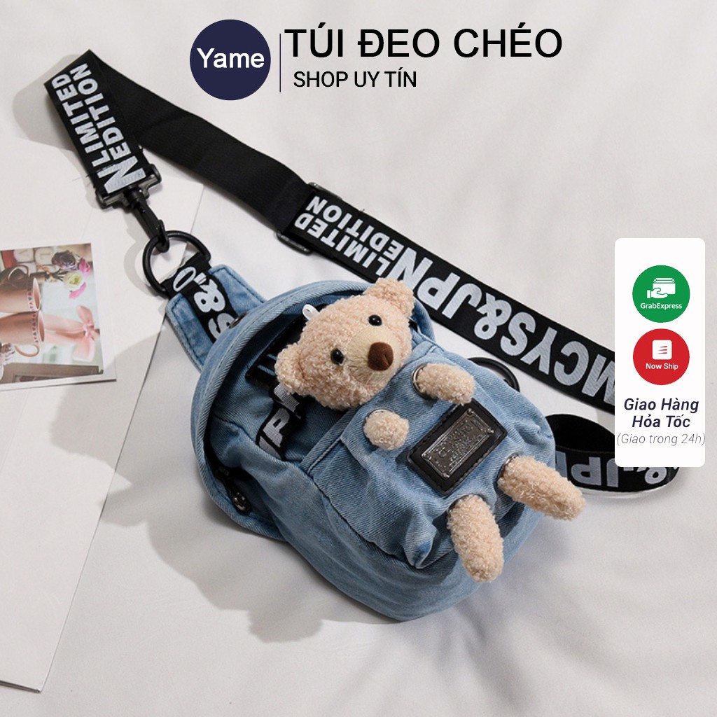 Túi mini bag mix thú bông, TÚI ĐEO CHÉO MINI NHỎ GỌN XINH XẮN HOT HIT - ẢNH THẬT