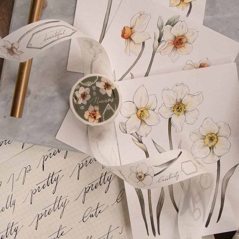 minyi.corner - LOIdesign - Washitape Daffodil (chiết theo chu kỳ)