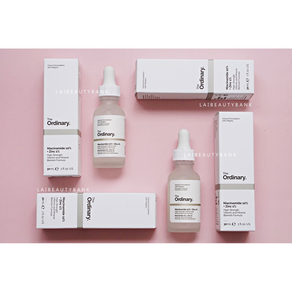 [30/60ml BẢN CAN AUTH] Serum Niacinamide làm sáng da, mờ thâm The Ordinary Niacinamide 10% + Zinc 1%