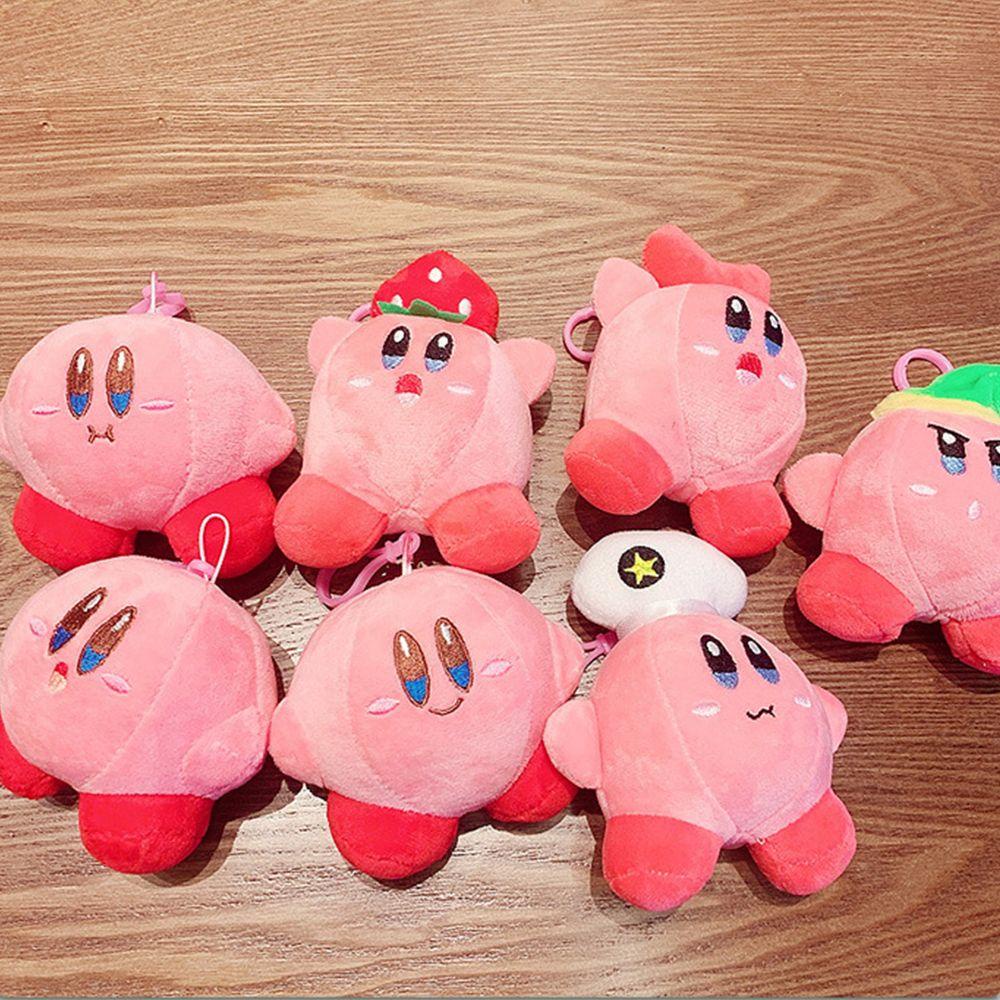 Móc Chìa Khóa Hình Ngôi Sao Kirby Chất Liệu Cotton PP Độc Đáo Dễ Thương Giá Đỡ
