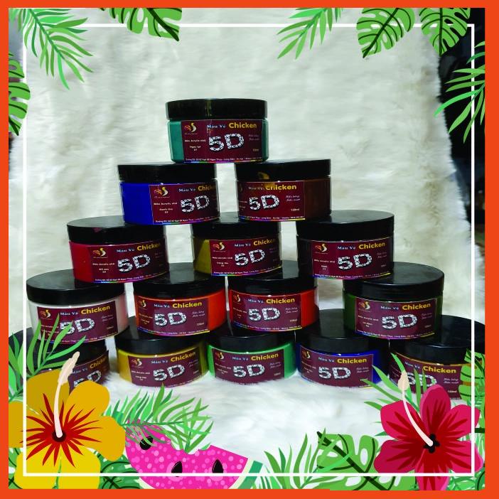 Màu Acrylic CHICKEN 5D Vẽ Tượng Đất Nung Tượng Nhựa Tranh Đá Cuội Giả Đá Màu Sắc Tươi Sáng Bền Đẹp