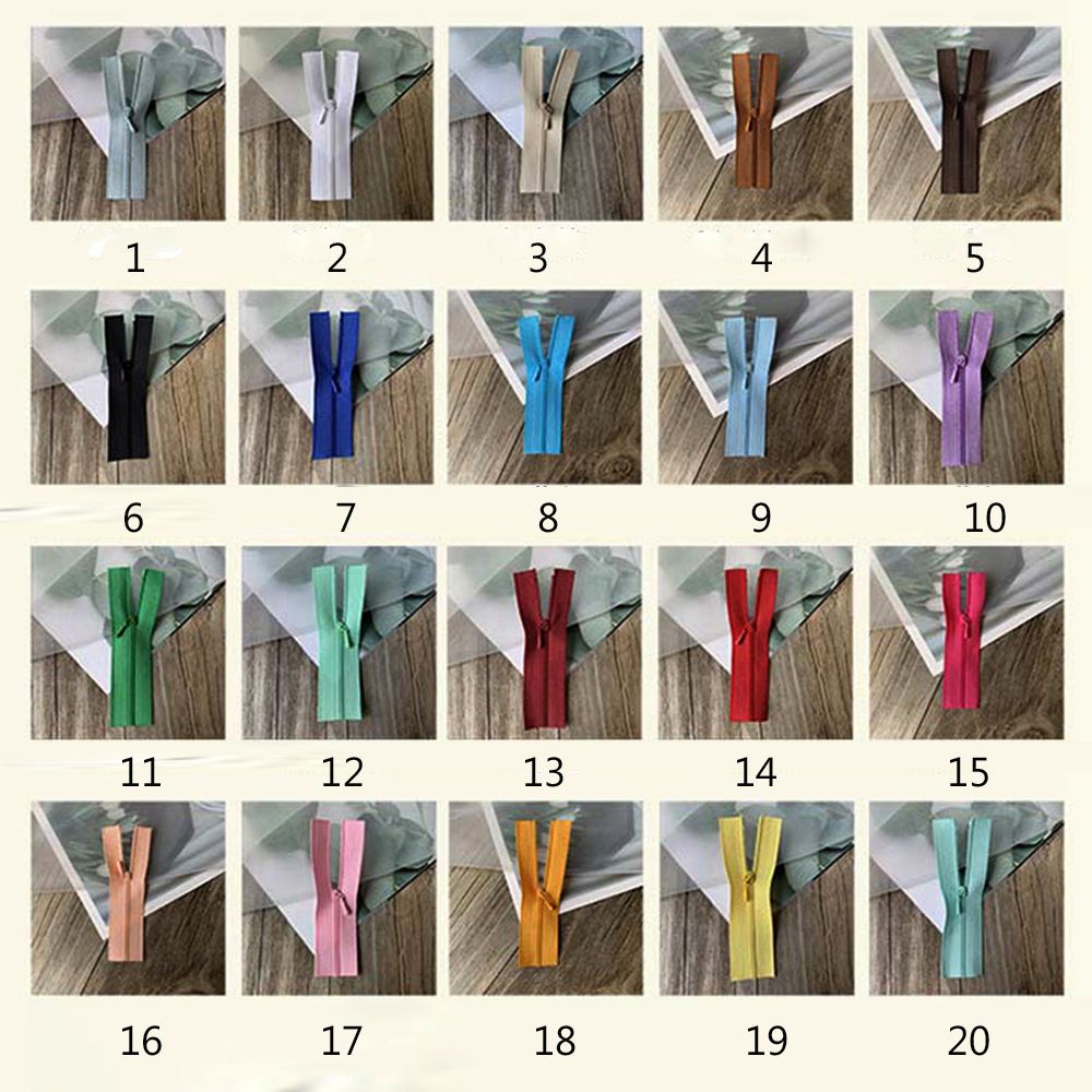 Set 5 Dây Kéo Mini 20 Màu May Quần Áo Thủ Công Chất Lượng Cao Cho Búp Bê Bán Chạy 5cm