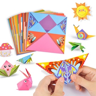 Bộ 54 Tờ Giấy 3D Họa Tiết Hoạt Hình Origami Cho Bé