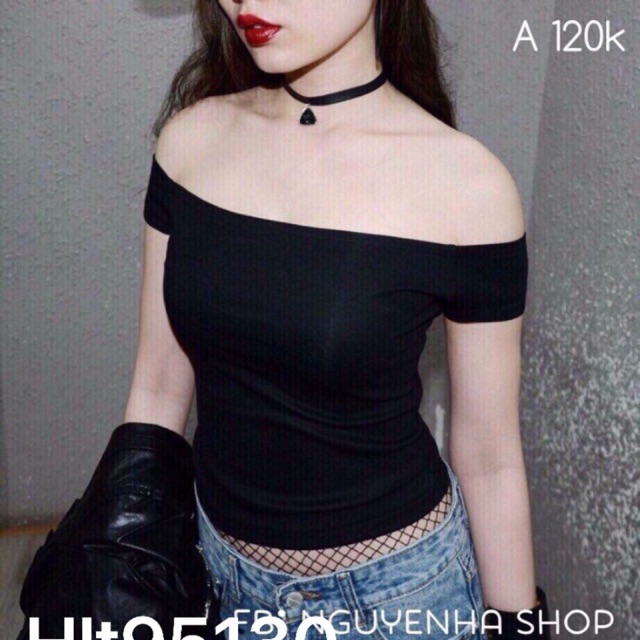 Áo trễ vai thun phom ôm