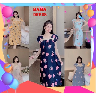 Đầm bầu lanh mặc nhà giá rẻ - váy bầu thời trang thiết kế đẹp nhiều màu và họa tiết đi dạo đi chơi V24