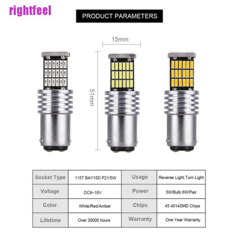 1157 Canbus P21W / 5w Bay15D 45 Led Smd 4014 Phanh