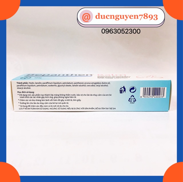 [CHÍNH HÃNG] KEM HĂM TÃ BEPANTHEN BALM 100gr | BigBuy360 - bigbuy360.vn
