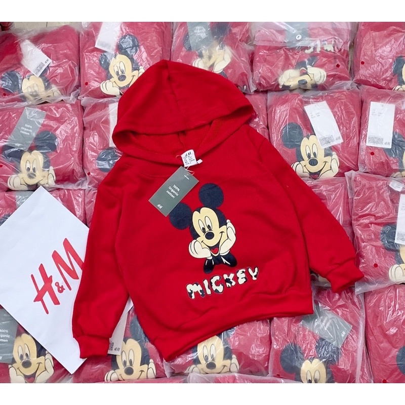 Áo nỉ hoodie MICKEY bé trai bé gái