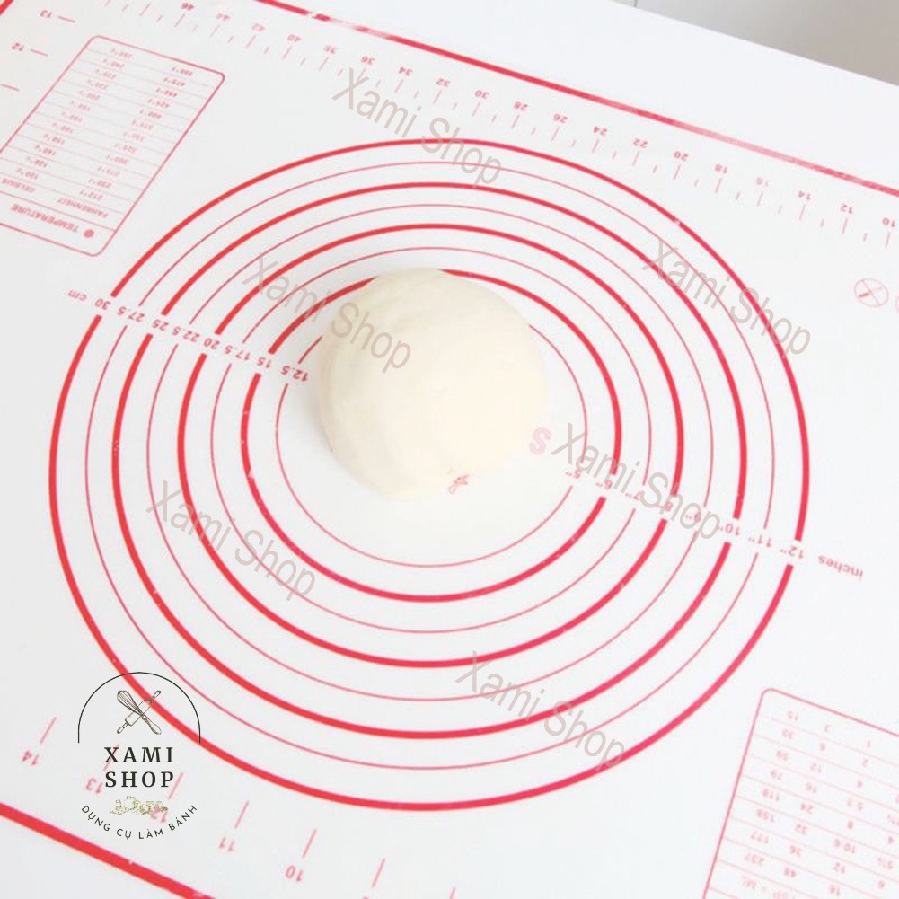Dụng Cụ Làm Bánh Thảm Nhào Bột Chống Dính Silicon Đồ Làm Bánh Tấm Nhồi Bột
