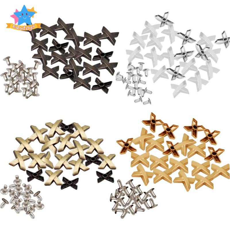 Set 20 Đinh Tán Hình Chữ X Dùng Để Trang Trí Quần Áo