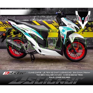 Tem rời Vario 2021 xe trắng - mẩu Petronas xanh ngọc