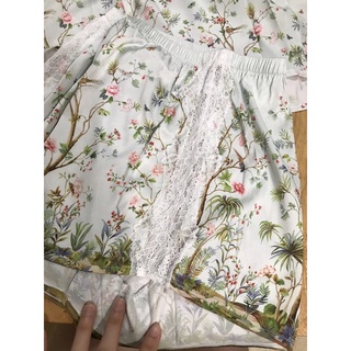 Bộ lụa 2 dây quần dài cao cấp quảng châu 4