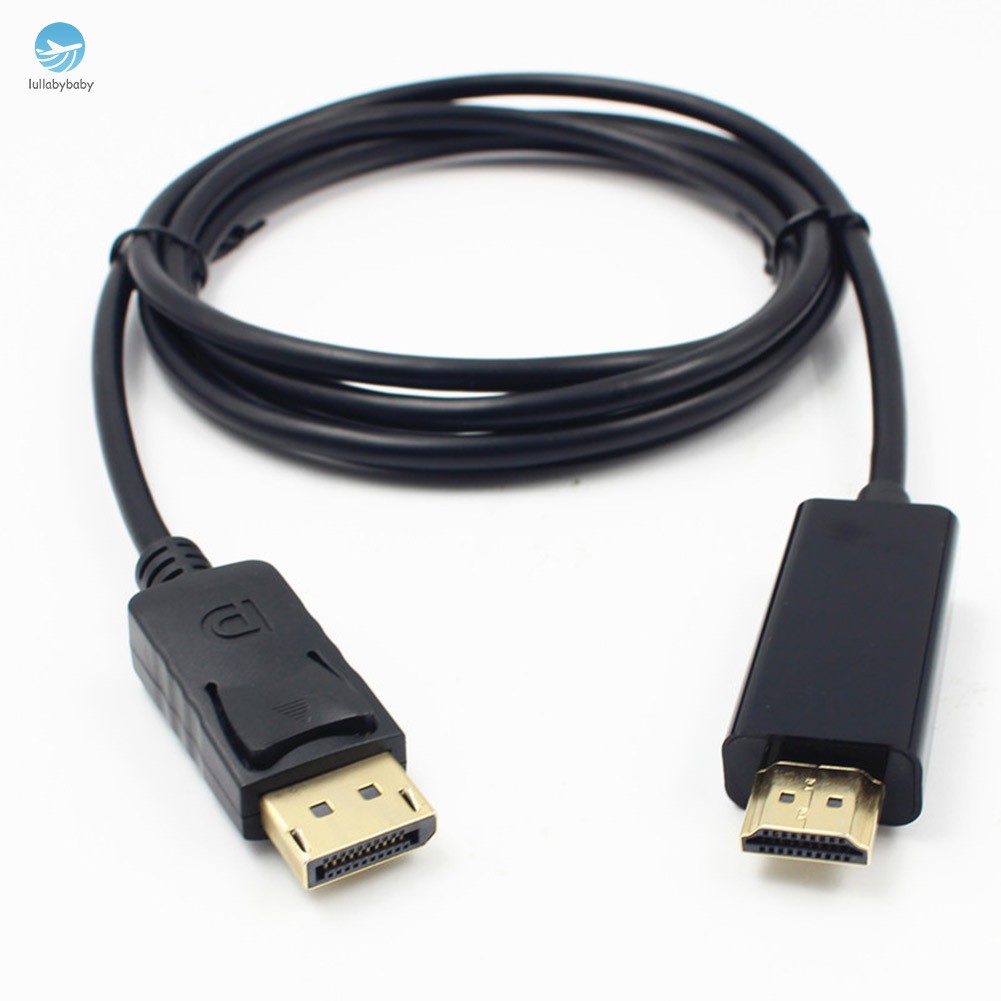 6ft Displayport Display Port DP to HDMI Adapter Converter Cable for PC Laptop HD Projector | BigBuy360 - bigbuy360.vn