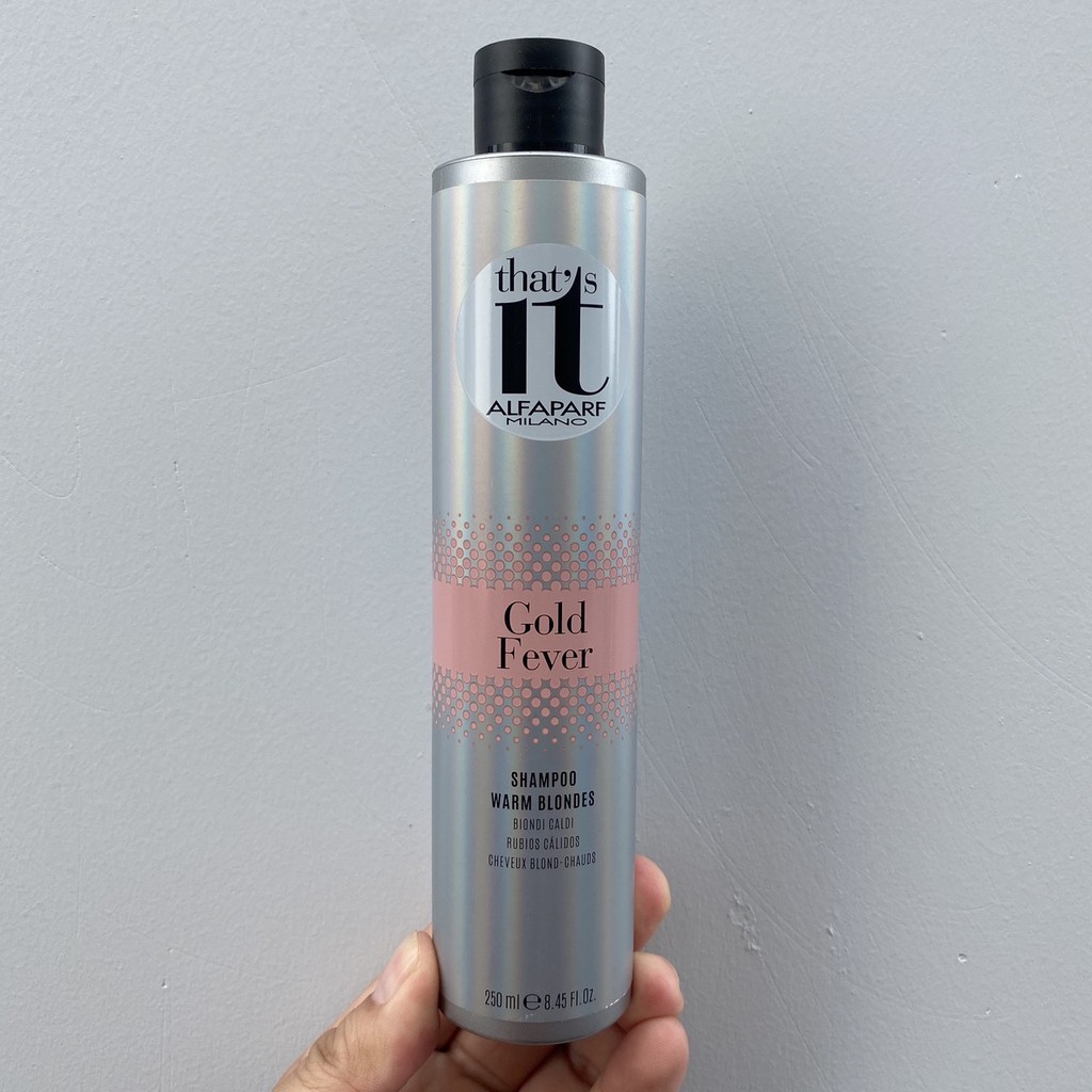 Dầu Gội Dành Cho Tóc Nhuộm Tông Ấm Sáng That’s It Gold Fever ALFAPARF Milano 250ml ( Warm Blondes)