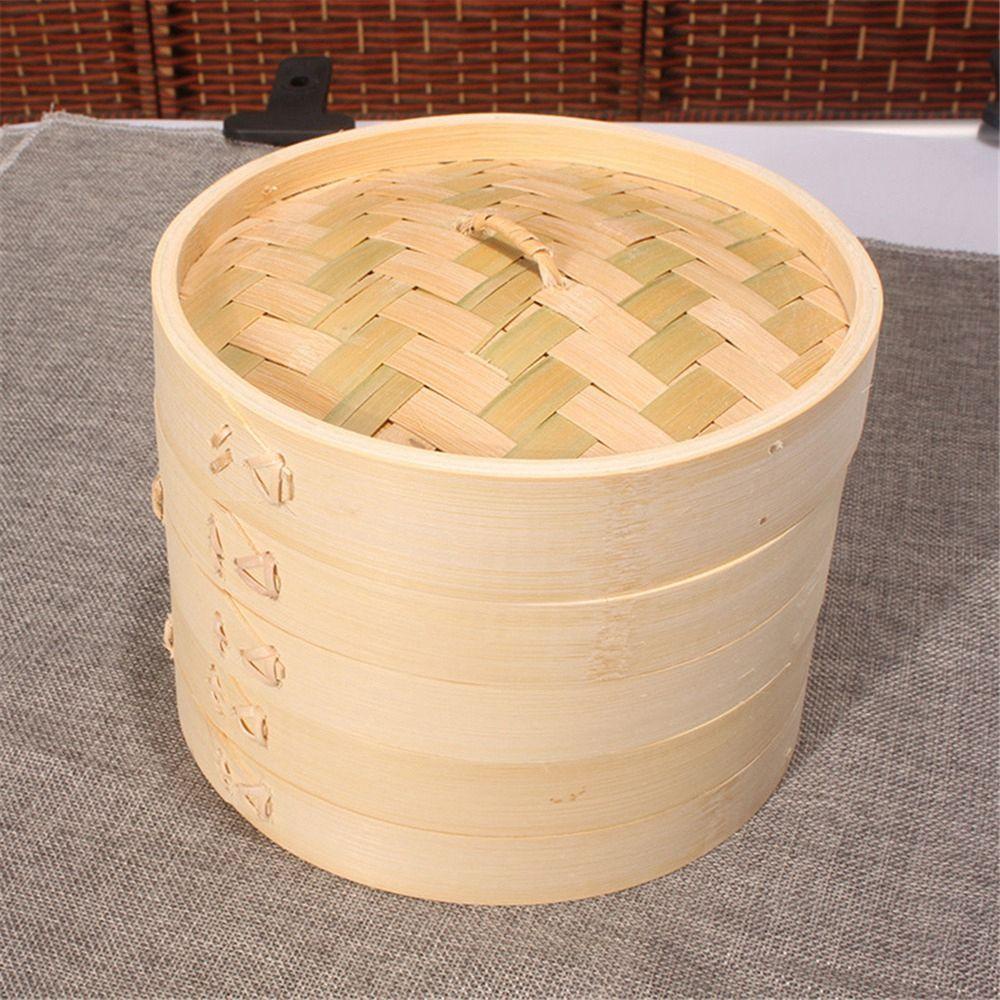 Lồng Tre Hấp Dimsum Có Nắp Đậy Tiện Dụng
