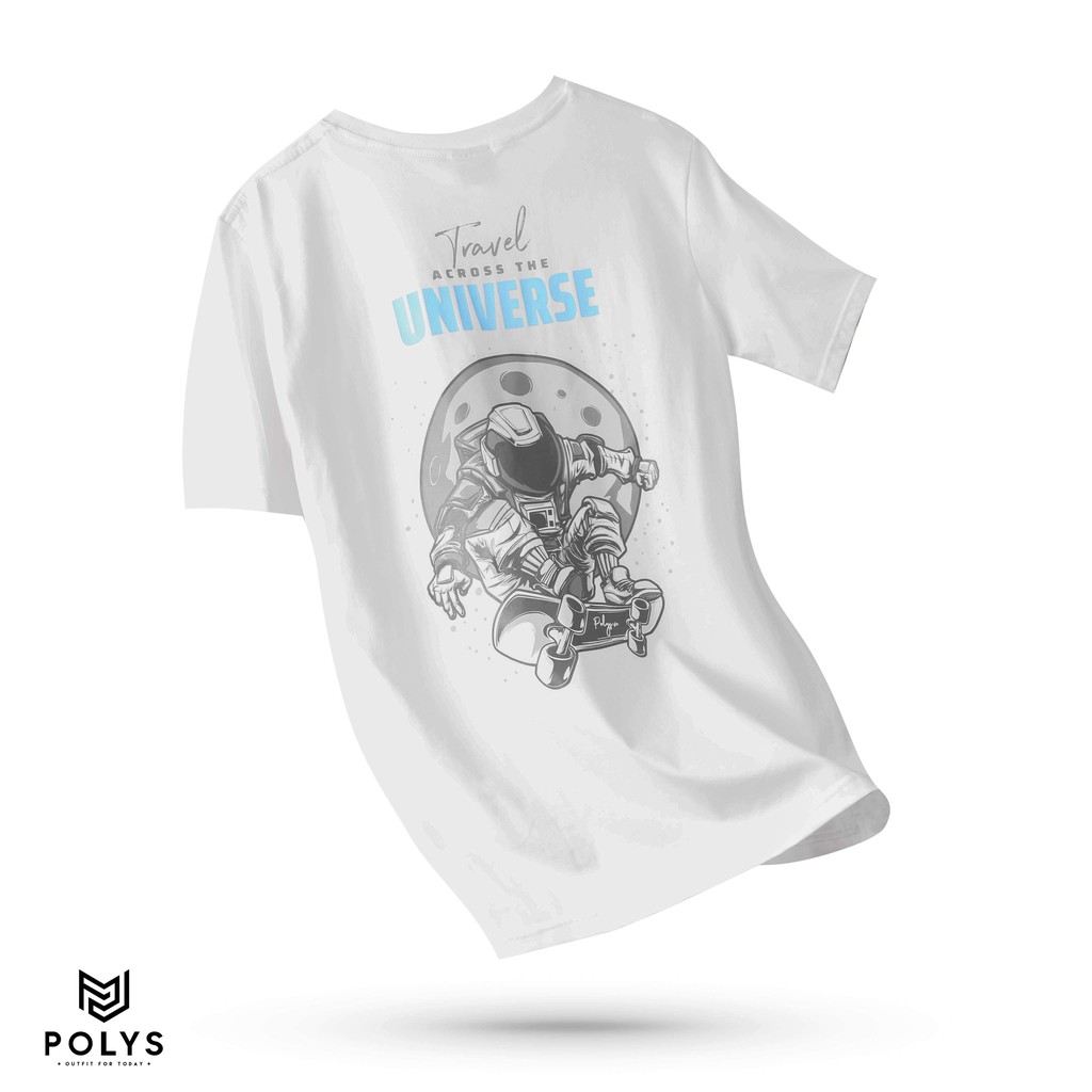 Áo Thun Tay Ngắn In Hình UNIVERSE  - POLYS | Thun Cotton, Dày Dặn, Thoáng Mát, Thấm Hút, Không Phai Màu Bong Tróc