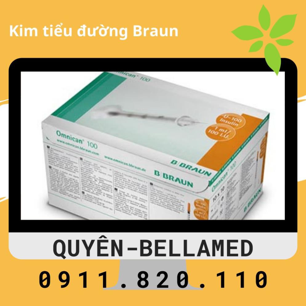 Bơm tiêm, kim tiểu đường - dưỡng chất Braun 100 IU