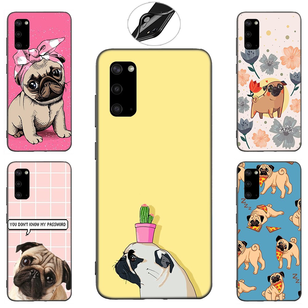 Samsung Galaxy J2 J4 J5 J6 Plus J7 J8 Prime Core Pro J4+ J6+ J730 2018 Casing Soft Case 24SF Cute Cartoon Pug Pet Cut Dog mobile phone case