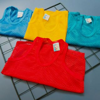 Combo 5 áo ba lỗ lưới cho bé mặc mát ngày hè từ 5-7kg