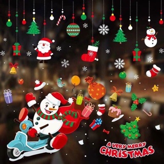 Combo Giấy dán kính noel ( còn số 3-5-6-7-8)