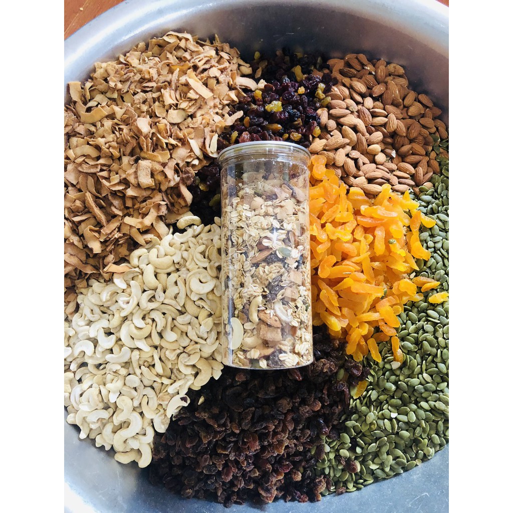 NGŨ CỐC ĂN KIÊNG GIẢM CÂN GRANOLA GIÁ TỐT NHIỀU HẠT (SẢN PHẨM NHÀ LÀM) | BigBuy360 - bigbuy360.vn
