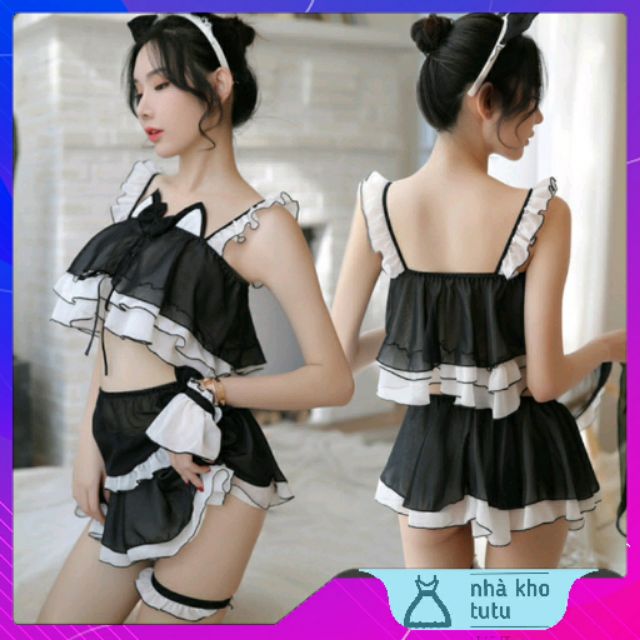 Set đồ ngủ cosplay bé mèo L203 | BigBuy360 - bigbuy360.vn