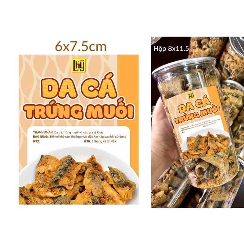 BÁN SỈ DA CÁ LẮC TRỨNG MUỐI - 180gr