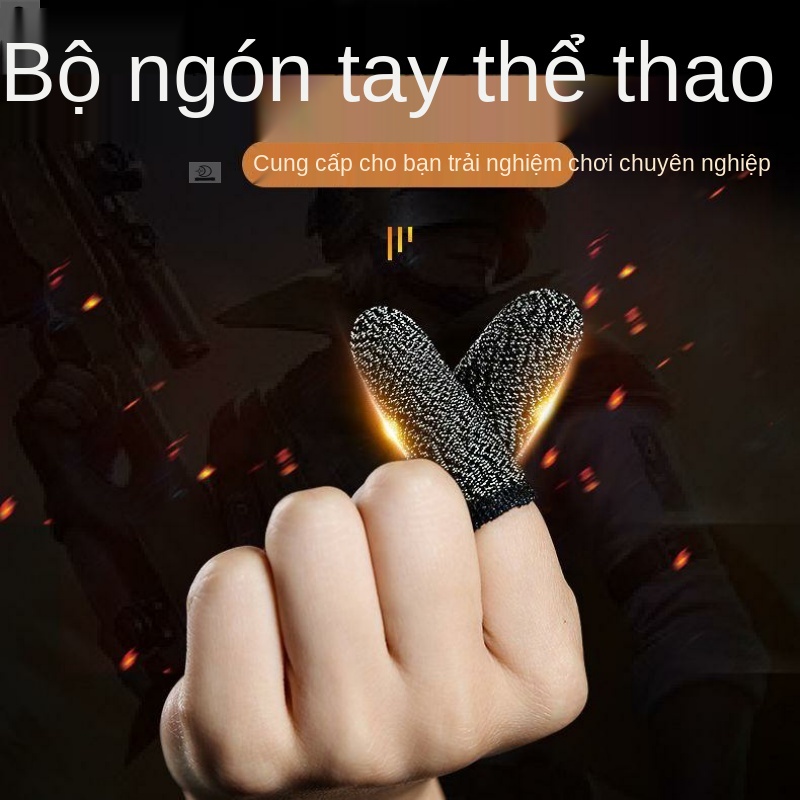 ☃♧◑Găng tay chơi game điện thoại PUBG bóng rổ, chấn thương bảo vệ tay, học mồ hôi bàn phím, ngón cái nhỏ, đồ ăn siêu mỏn