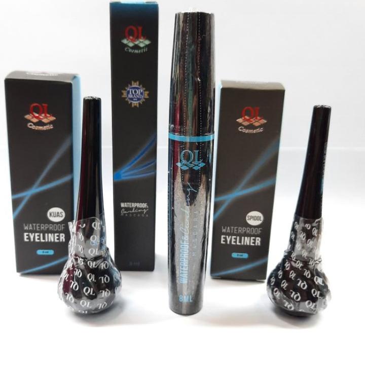 Hàng có sẵn 67JPS MASCARA And EYELINER QL hàng đầu BRAND WATERPROOF 088 mới
