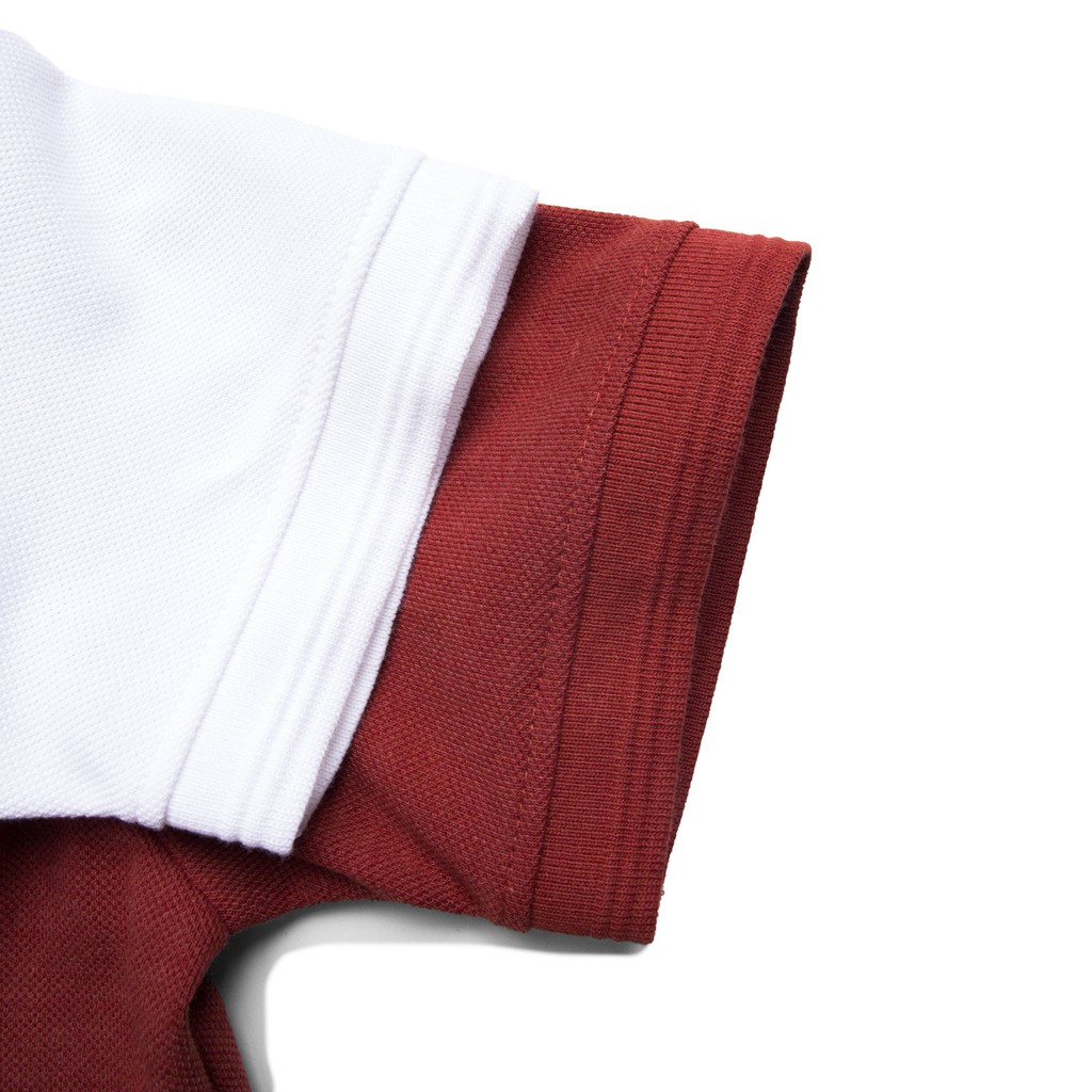 Áo thun có cổ nam - Polo HEBOZ 6M kiểu bo gân tay áo - thun cotton pha mềm mát , trơn nhiều màu - 00000639