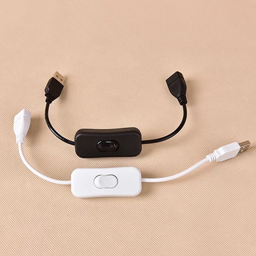 Dây Cáp USB Kèm Công Tắc Chuyển Đổi Đầu Cắm Sang Ổ Cắm USB Bằng Đồng Cứng Cáp Truyền Dữ Liệu Đèn Mạng USB Kéo Dài Dây Cáp Đa Màu Sắc