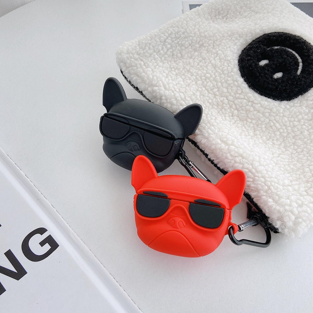 Case Airpods - Ốp Airpods 1/2/3 ( Pro ) - Chó Bull Ngầu