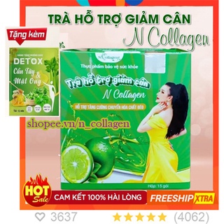 Trà hỗ trợ giảm cân n-collagen chính hãng - hỗ trợ tăng cường chuyển hóa chất béo