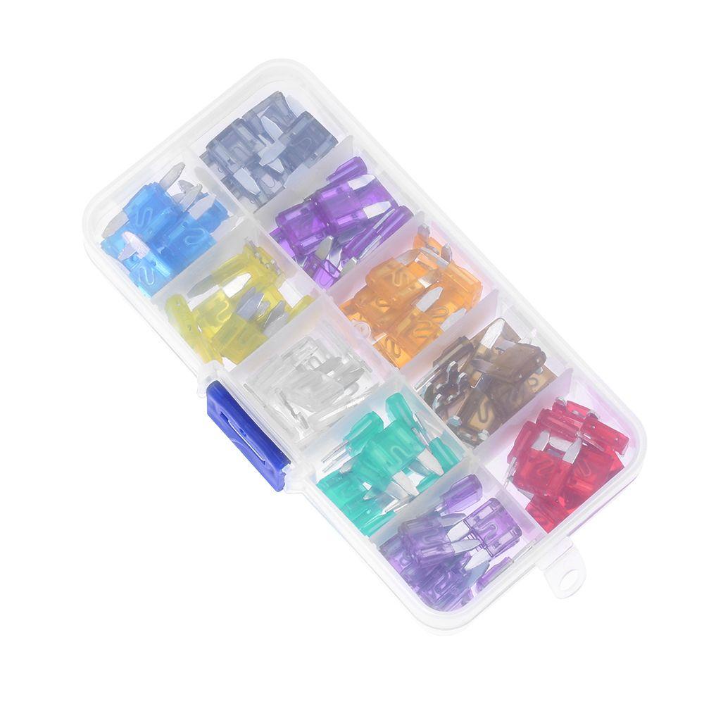 JONYE Set 100 Cầu Chì Lưỡi Mini Cho Xe Hơi / Xe Máy / Tàu Thuyền