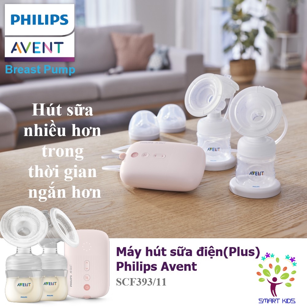 Máy hút sữa điện đôi Eureka Philips Avent(E) 393.11