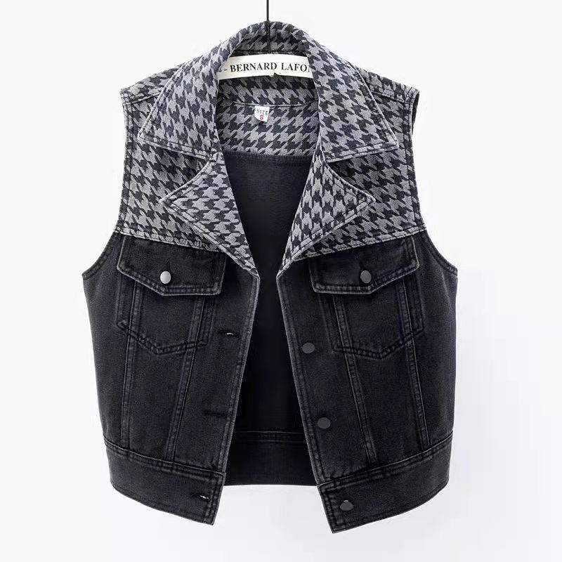 Áo Khoác denim Dạng vest Không Tay Dáng Rộng Phong Cách Hàn Quốc Thời Trang Mùa Xuân 2022 Dành Cho Nữ