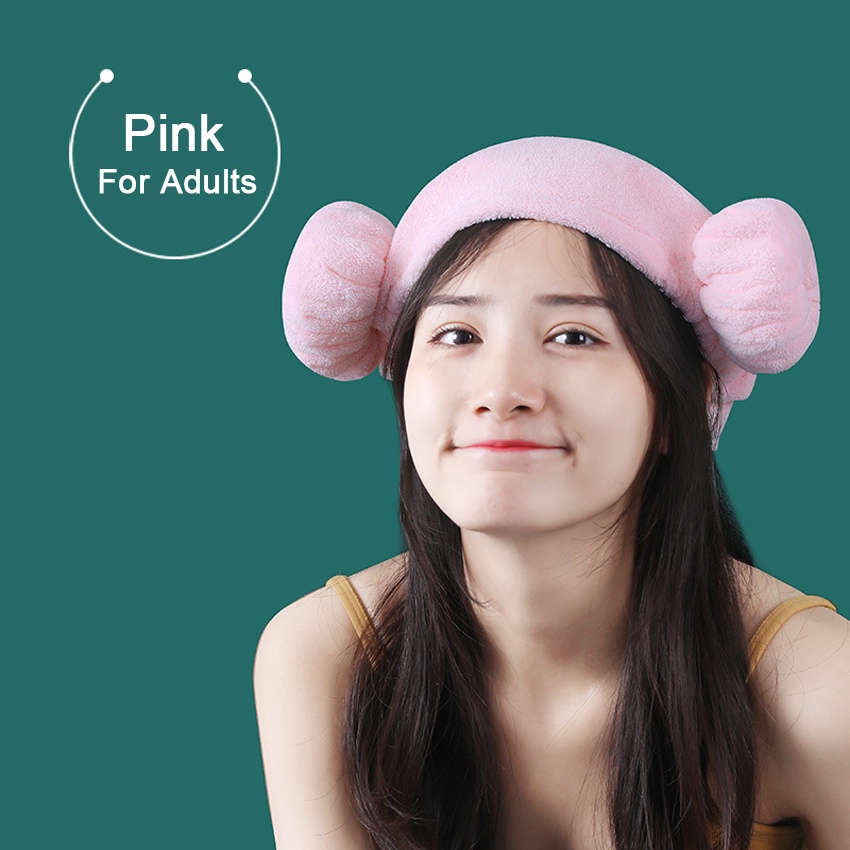 Mũ Trùm Đầu Bằng Lông Cừu Siêu Thấm Hút Nhanh Khô Tóc Dài Dễ Thương Cho Người Lớn Và Trẻ Em