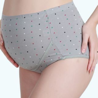 Combo 5 quần lót bầu cạp cao màu ghi ngôi sao