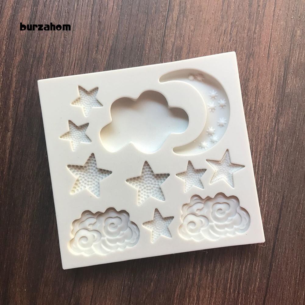 Khuôn làm bánh kiểu dáng ngôi sao mặt trăng đẹp mắt 8.1cm x 8.6cm