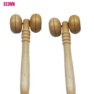 Dụng cụ cây lăn massage mặt bằng gỗ tự nhiên chất lượng cao Ee3Vn
