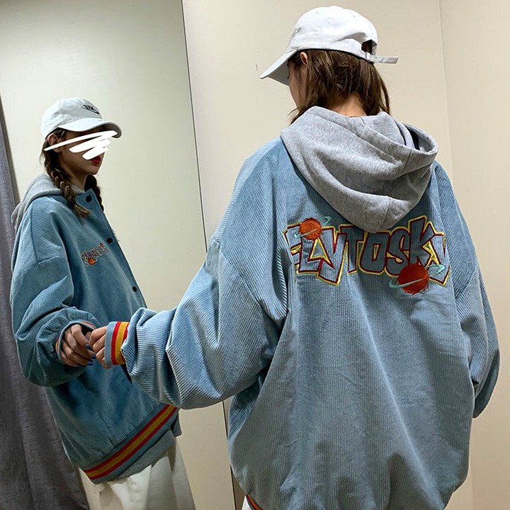 ÁO KHOÁC KAKI NHUNG GÂN FLYTOSKY (M2640 - Ảnh Thật) | BigBuy360 - bigbuy360.vn