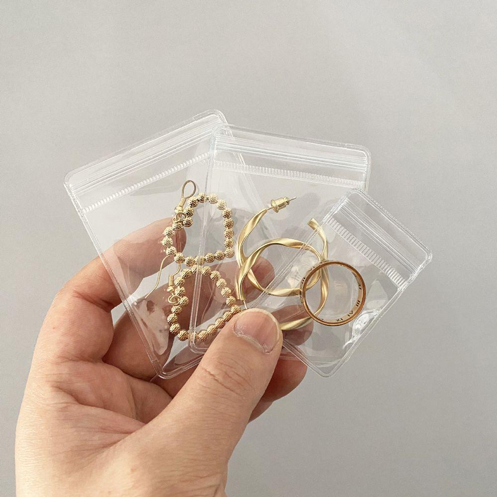 SOMEDAYZL Túi Đựng Nhẫn Bằng PVC Chống Oxy Hóa Có Thể Tái Sử Dụng Ốp