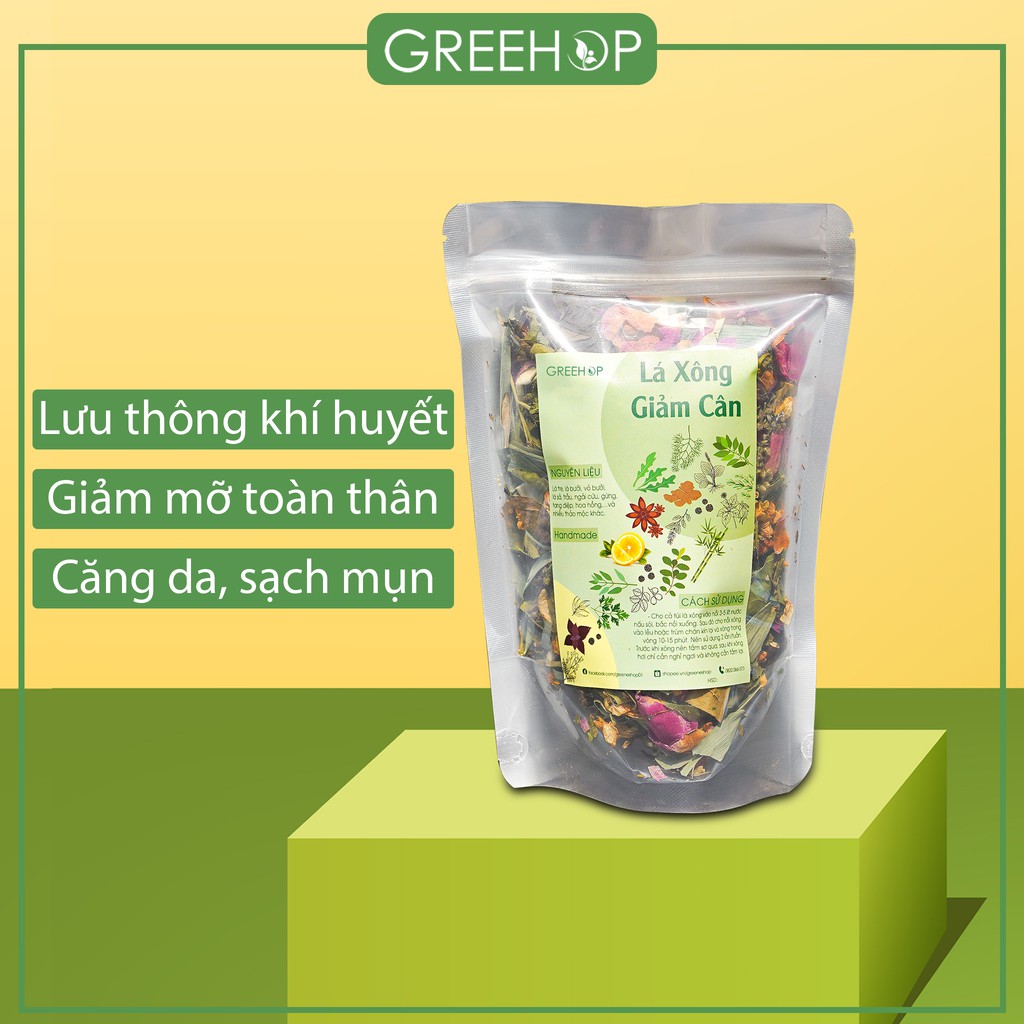  Lá xông giảm cân thảo mộc Greene (Handmade)