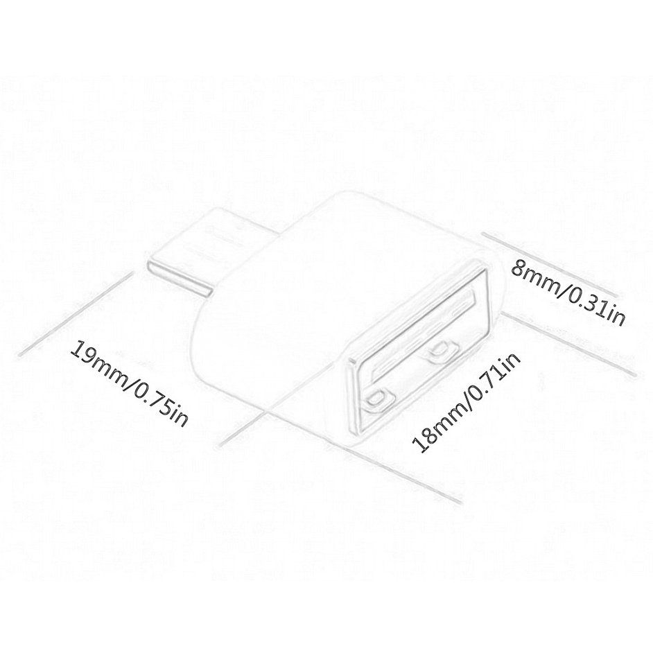 Đầu điều hợp cắm cáp OTG Type-C USB 3.0