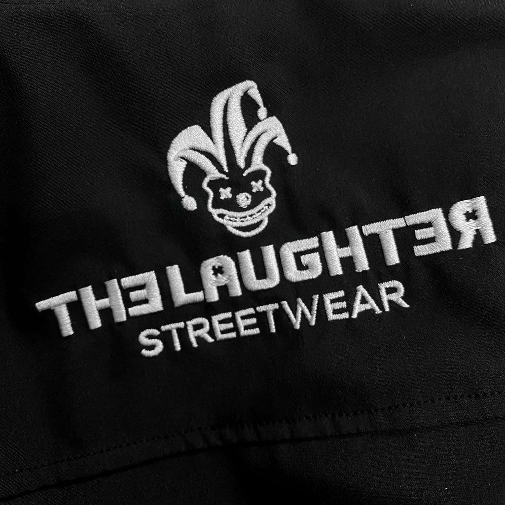 LAUGHTER EMBROIDERED SHIRT - SƠ MI THÊU LOGO BASIC | BigBuy360 - bigbuy360.vn