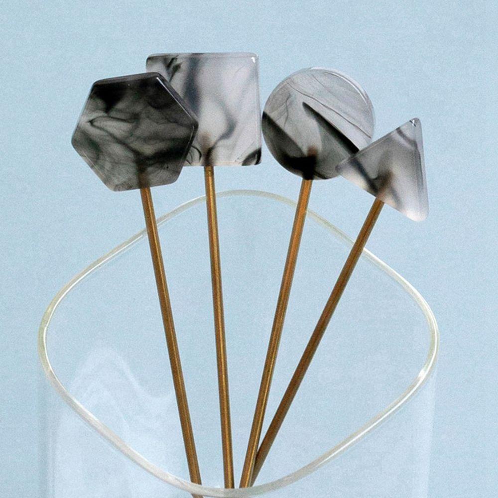 YIYU Muỗng Nĩa Ăn Tráng Miệng / Cà Phê Bằng Thép Không Gỉ Mạ Dùng Làm Đạo Cụ Chụp Ảnh