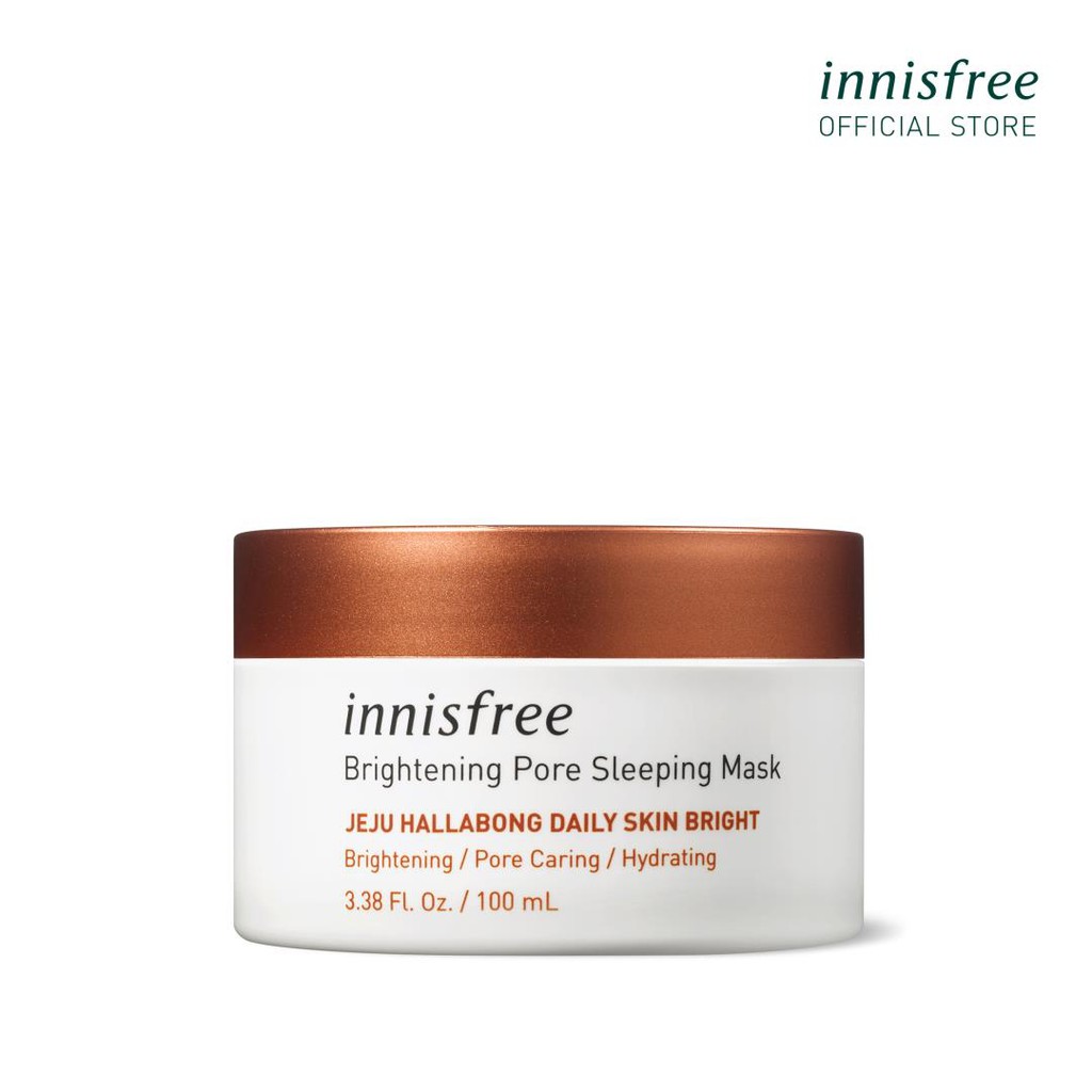 [Mã FMCGMALL giảm 8% đơn 250K] Mặt nạ ngủ dưỡng sáng da 3 trong 1 innisfree Brightening Pore Sleeping Mask 100ml