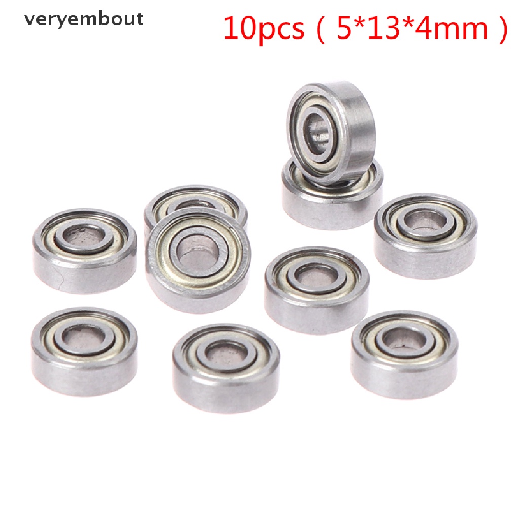 Set 10 Vòng Bi Bằng Thép carbon Hình Cầu 695ZZ