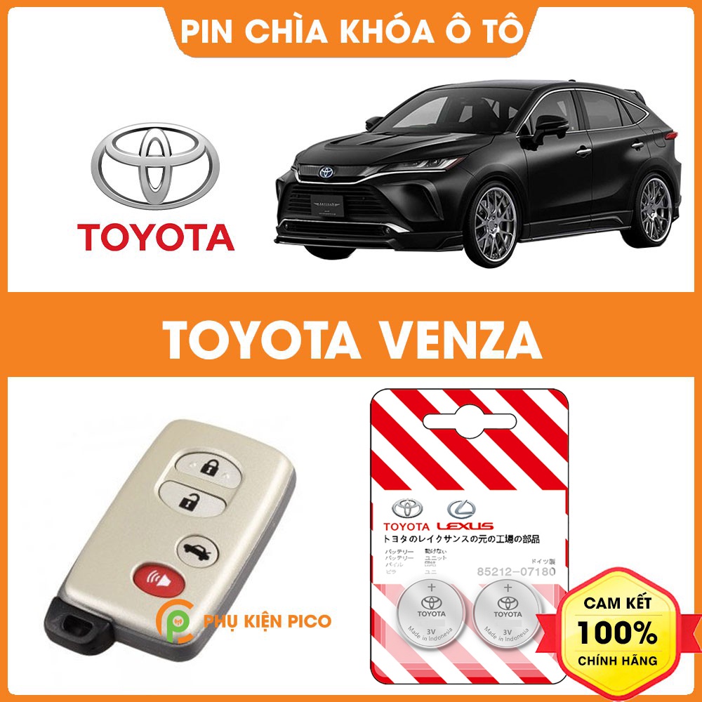 Pin chìa khóa ô tô Toyota Venza chính hãng sản xuất theo công nghệ Nhật Bản - Pin chìa khóa Toyota Venza