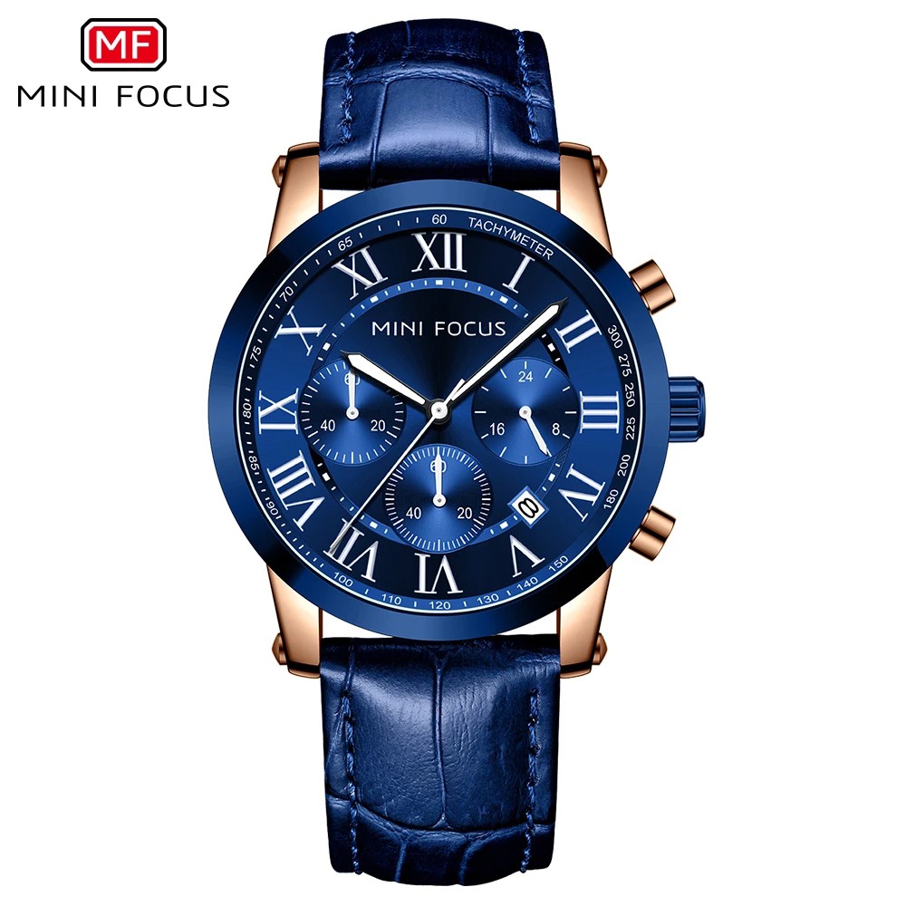 Đồng Hồ Quartz MINI FOCUS 0415 Chống Thấm Nước Thời Trang Cho Nam